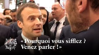 Échange direct au Salon de lAgriculture  Emmanuel Macron [upl. by Nilrak]