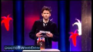 David Tennant presents Miranda Hart with the Peoples Choice Award British Comedy Awards 22111 [upl. by Ahsenaj]