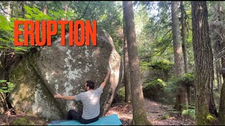 Eruption V4 ✅ VALDAVID 🇨🇦 Secteur Les Hommes  Bouldering 🪨 [upl. by Aikan90]