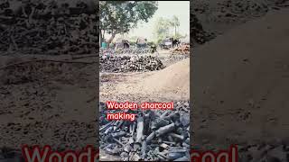 Traditional Wooden CHARCOAL making in ourVillage  Charcoal charcoalvillagelifetrending [upl. by Esra]