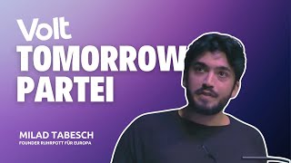 Volt ist die TomorrowPartei  Grußwort von Milad Tabesch [upl. by Nuahc]