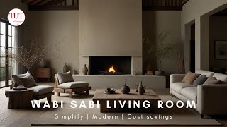 Minimalist wabi sabi style living room design for young families [upl. by Winebaum]