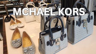 MICHAEL KORS OUTLET  HAMILTON MEDIUM LOGO EMBOSSED WASHED DENIM SATCHEL  HANDBAGS  CROSS BODYBAGS [upl. by Eidnas]