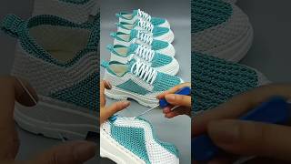 How to Make Crochet Shoes handmade loveknitting crochet mhmc stylishcrochet shorts [upl. by Mahoney]