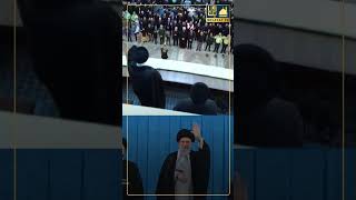 😱😍 Moments of Imam Khamenei entering the Mausoleum of Imam Khomeini [upl. by Colfin]