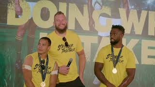 Springbok Trophy Tour 2023  Unforgettable Lunch with The World Champions [upl. by Joice]