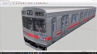 Making a Tokyu 80908590 Series for Trainz  Part 2 doors and windows [upl. by Ahsinad349]