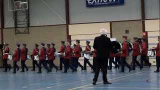 Drumband Hasselts Fanfare  NK Mars Klundert 26 01 2013 [upl. by Setsero728]