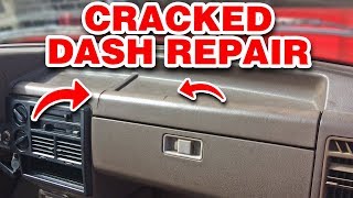 Repairing The Cracked Dash  Mazda B2000 [upl. by Bertram672]