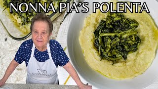 Nonna Pias Smooth Rich Easy to make Polenta [upl. by Ahsilad]