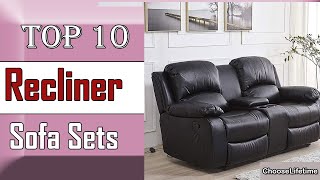 ✅ 10 Best recliner sofa sets for living room of 2022 [upl. by Artimed771]