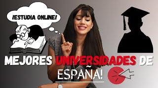 🗯MEJORES Universidades ONLINE de España👌 [upl. by Assylem247]