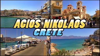 AGIOS NIKOLAOS  Crete Greece 4k [upl. by Abehsile]