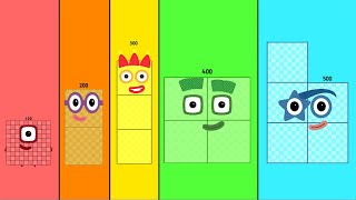 Guess the Hidden Pattern in My Numberblocks Band 100 times bigger [upl. by Nofets]