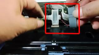 Replacement roller rubber without removing the shaft LD roller on the Epson EcoTank Printer [upl. by Seavey]