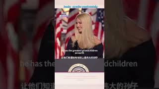 Ivanka speakpresident trump Daughter she is beautiful [upl. by Yrgoerg]