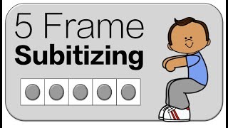 Five Frame Subitizing up to 5 Math Brain Break Game [upl. by Devonna]