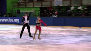 8 E KRUTSKIKH  V MOROZOV RUS  ISU JGP Tallinn Cup 2011 Junior Pairs Free Skating [upl. by Metts]