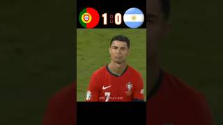 Portugal 🆚️ Argentina 43 Imaginary football penalty shootout highlights shorts ronaldo [upl. by Nidia776]