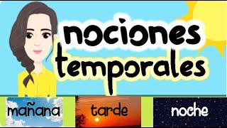 NOCIONES TEMPORALES 💥para niños [upl. by Germin403]