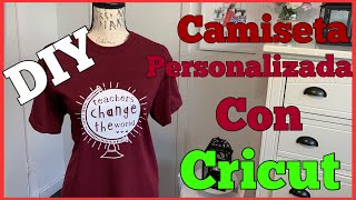 DIY camiseta personalizada con Cricut [upl. by Esikram]