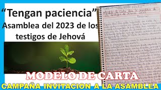 Asamblea Regional del 2023 TENGAN PACIENCIA INVITACION ESPECIAL [upl. by Cody]