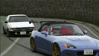 AE86 X S2000 Touge Battle initiald assettocorsa drift tougedrift drifting supra [upl. by Ailis]