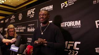 Curtis Millender UFC 232 PreFight Scrum [upl. by Madella235]