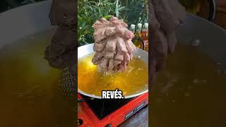 ¡Fritura de carne😮 shortsvideo [upl. by Lammaj]