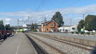 NSB❤️‍🔥❤️‍🔥 Di3 602  Di3 642  Di3 616 to Hamar passes Brumunddal on 2192024 NJM train [upl. by Sardella973]