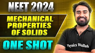 MECHANICAL PROPERTIES OF SOLIDS in 1Shot FULL CHAPTER COVERAGE ConceptsPYQs  Prachand NEET 2024 [upl. by Finella335]