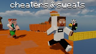 Beating Cheaters amp Sweats in Bedwars [upl. by Micky979]