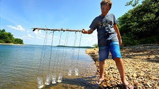 Kids Build PRIMITIVE Fish Traps to catch Bait ACTUALLY WORKED [upl. by Vivianne725]