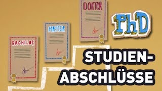 Studienabschlüsse  Studieren so gehts [upl. by Vedi580]