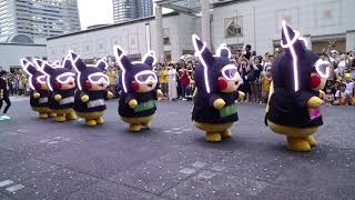 ‘Pikachu Parade Night’ at Yokohama Japan RAW VIDEO [upl. by Llertnek]