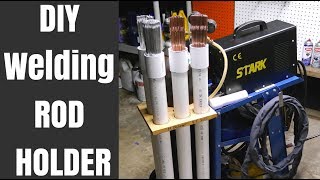 CHEAP TIG Welding Rod holder and storage on CART DIY PVC [upl. by Aicena415]