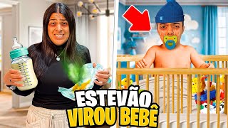 ESTEVÃO VIROU BEBÊ NOVAMENTE SERÁ QUE DEU CERTO😱😰😬 [upl. by Nassah108]