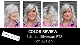 Estetica Silversun RT8  Platinum Rooted Wig  WIG COLOR REVIEW [upl. by Baoj]