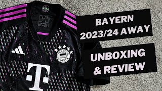 Bayern München 202324 authentic away jersey HEATRDY Unboxing amp Review [upl. by Irmgard]