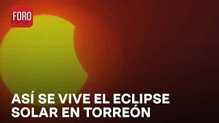 Miles de personas llegaron a Torreón Coahuila por eclipse solar 2024 [upl. by Erdnaet324]