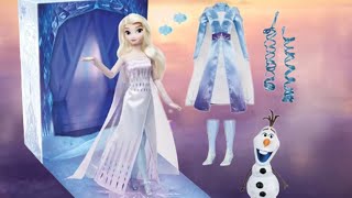 Elsa Disney Frozen ❄️☃️ Disney Story Doll Unboxing  Review from ShopDisney 🌨️🏔️ [upl. by Neetsyrk]