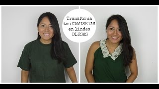 Transforma tus camisetas en lindas blusas  Quicha Rocio [upl. by Orodoet]