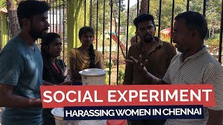 Harassing Women in Public  Social Experiment  Tamilnadu  Tamil Prank  MicTesting [upl. by Brechtel]