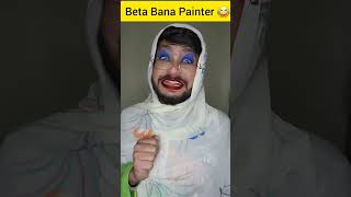 Beta Bana MF Husain Painter 🎨 comedy funny art cartoon jokes ytshorts [upl. by Biancha]