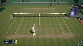 TIEBREAK gameplay  Stefanos Tsitsipas vs Nick Kyrgios  Wimbledon  Different camera angles PC [upl. by Argile]