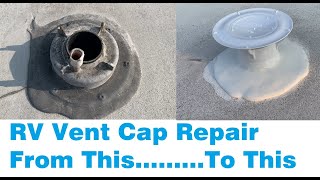 RV Roof Vent Cap Replacement  Plumbing Vent Cap Replacement [upl. by Kape733]