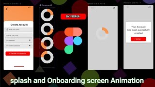 splash and onboarding or loading screen animation by figma figma uiuxdesigner loading animation [upl. by Philip]