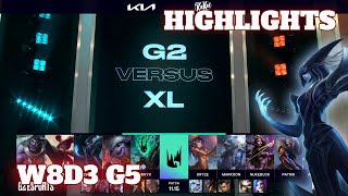 G2 vs XL  Highlights  Week 8 Day 3 S11 LEC Summer 2021  G2 Esports vs Excel [upl. by Elleinwad]