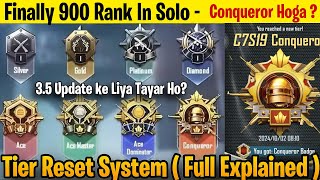 🇮🇳DAY 51  NEXT SEASON TIER RESET EXPLAIN  BGMI SOLO CONQUEROR RANKPUSH TIPS  SOLO [upl. by Adnar]