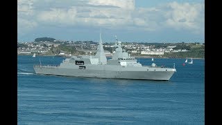 SOUTH AFRICAN NAVY FRIGATE SAS AMATOLA F145 ENTERS DEVONPORT AT DEVILS POINT  2nd August 2007 [upl. by Bunde]